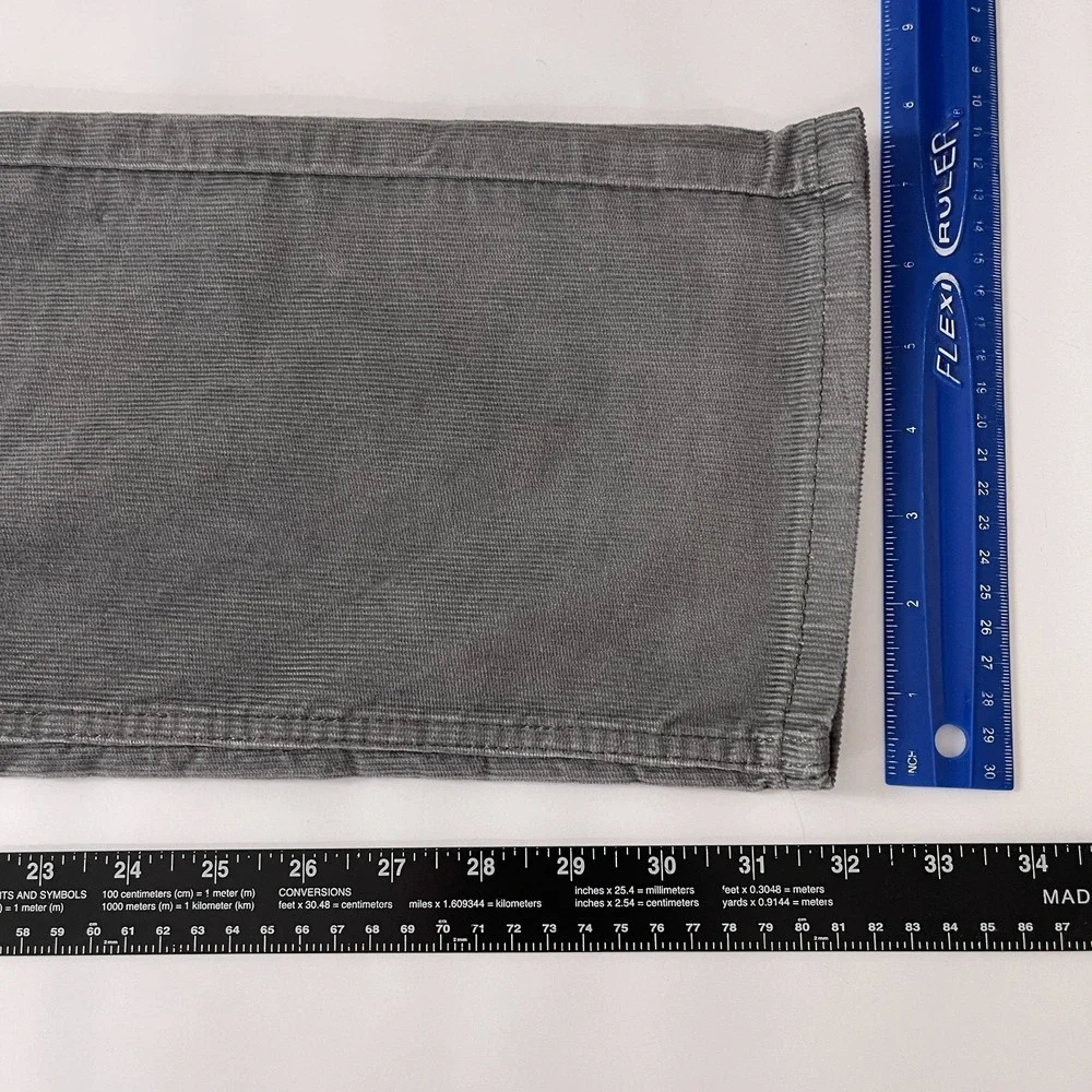 Levi's Pants Men's 30x32 Gray 505 Corduroy Pinwale Regular Fit Straight Preppy